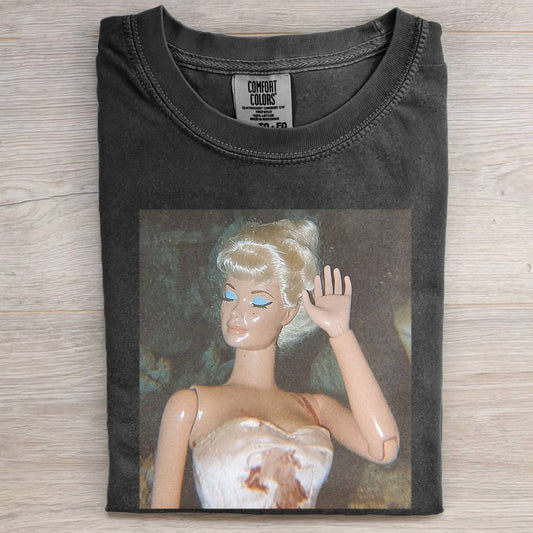 BLACK GIRL DOLL GIRL FACE MEME TEE