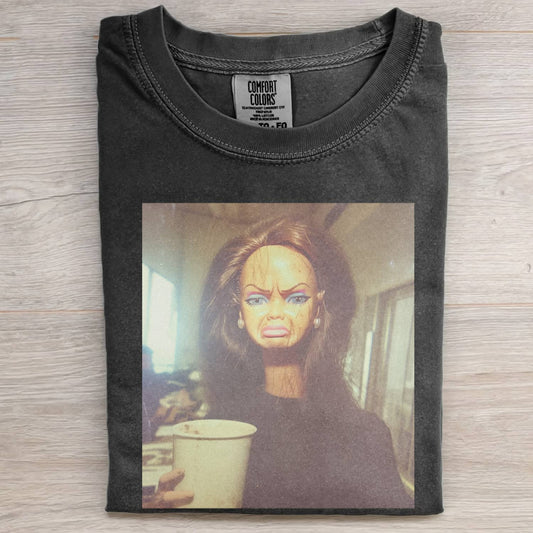 DISGUSTED DOLL BLACK GIRL GIRL FUNNY MEME TEE