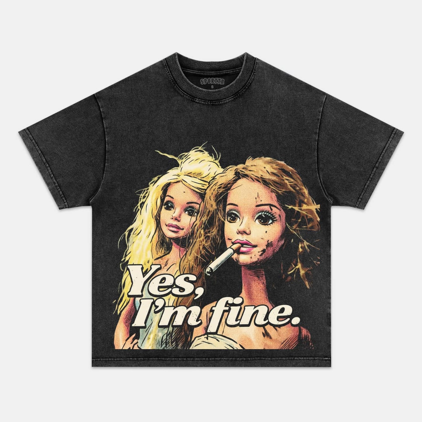 COLLECTIBLE DOLL GIRL FACE MEME TEE