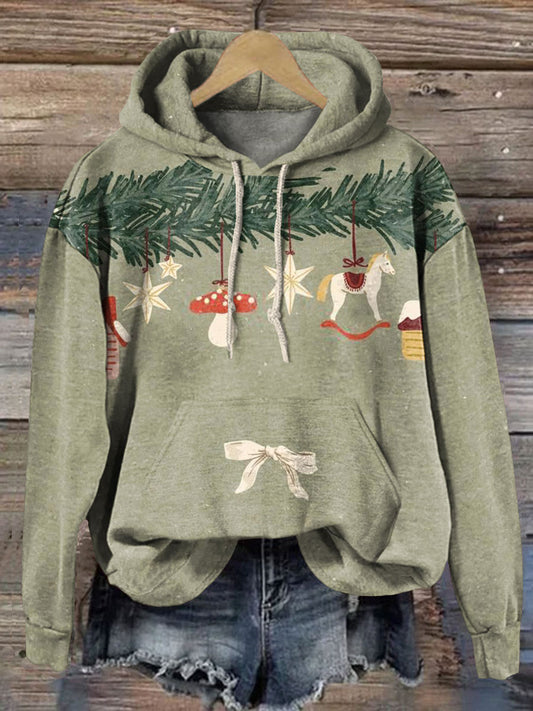 Christmas Art Print Casual Sweatshirt