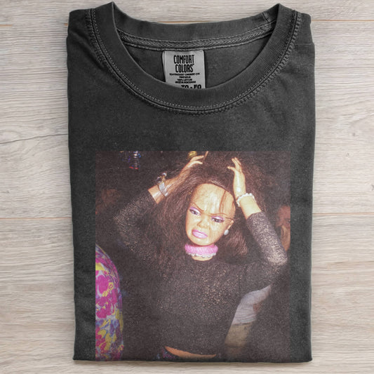 BLACK DOLL FACE PARTY DANCING TEE