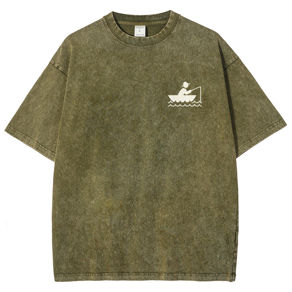 Fisherman Unisex Fit Washed T-Shirt