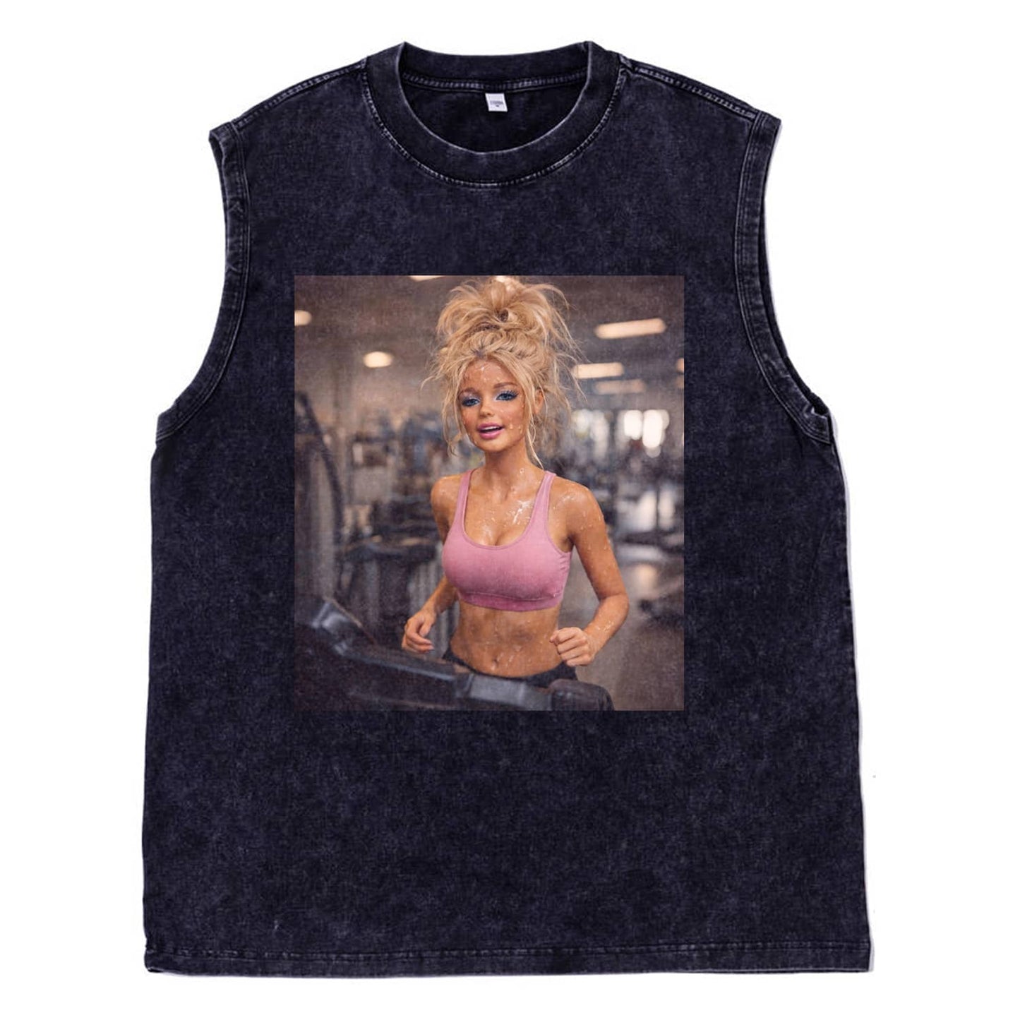 GYM DOLL GIRL FUNNY FACE MEME TEE
