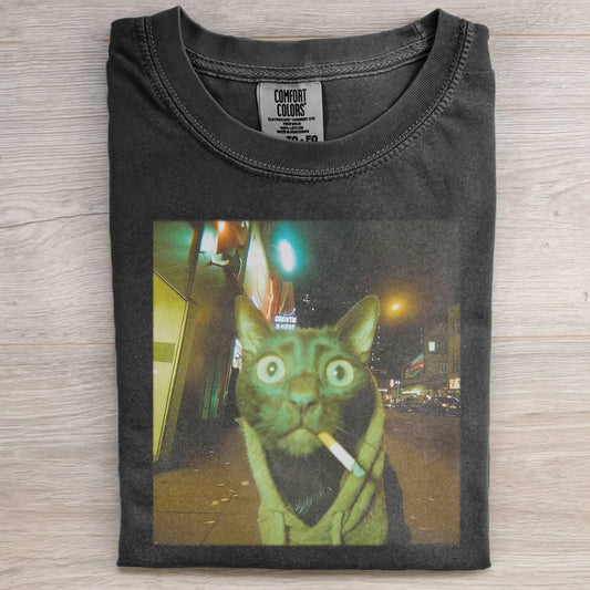 CAT MEME MOOD ICON T-SHIRT