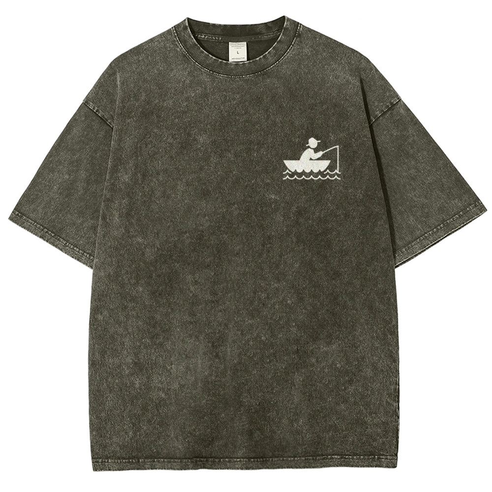 Fisherman Unisex Fit Washed T-Shirt