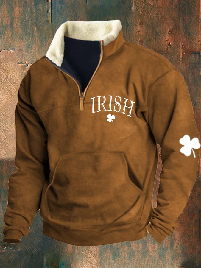 Men's St. Patrick's Day Shamrock Print Sweatshirt