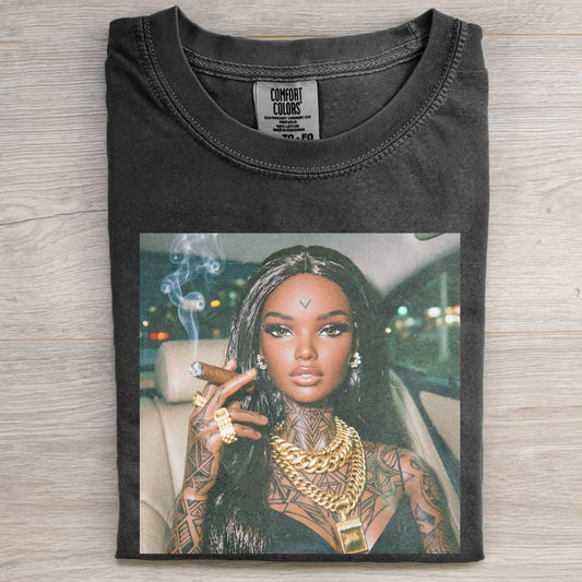 GANGSTER GRIL DOLL FUNNY MEME TEE