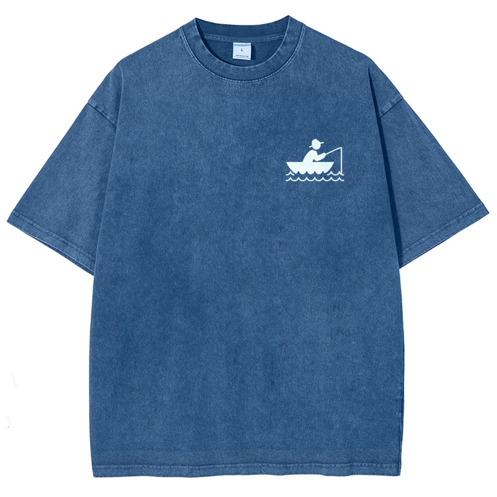 Fisherman Unisex Fit Washed T-Shirt
