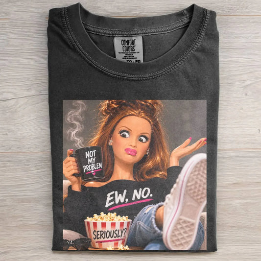 MEAN FACE DOLL GIRL MEME TEE