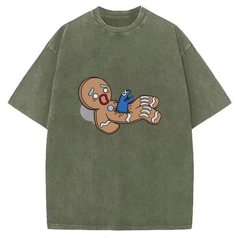 Alien Nom Nom Washed T-Shirt