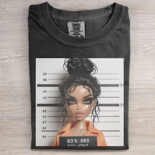 BLACK DOLL GIRL FACE MEME T-SHIRT