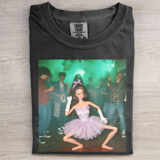 BLACK GIRL DOLL PARTY DANCE FACE MEME RETRO TEE