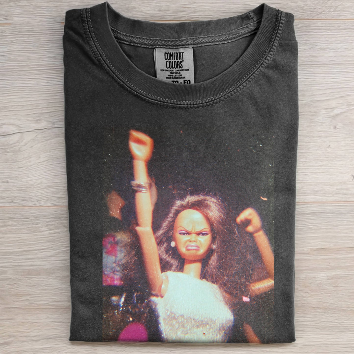 BLACK DOLL FACE THEMED PARTY TEE