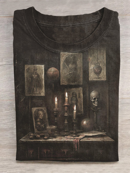Gothic Dark Halloween Art Art print Short Sleeve T-Shirt