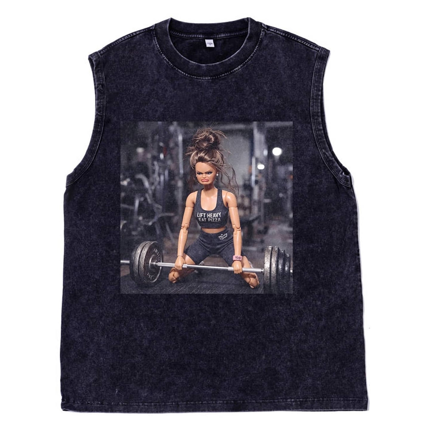 GYM DOLL GIRL FUNNY FACE MEME TEE