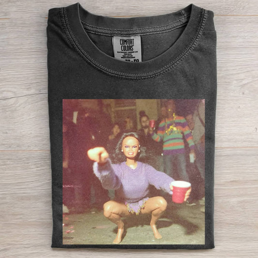 BLACK DOLL FACE PARTY DANCE POV TEE