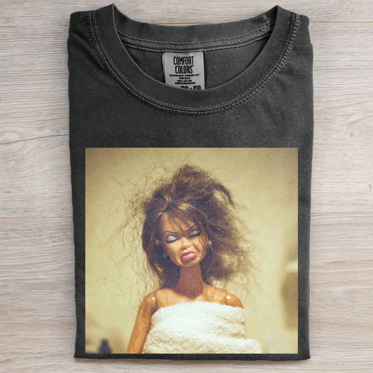 GRUMPY DOLL GIRL FACE MEME TEE