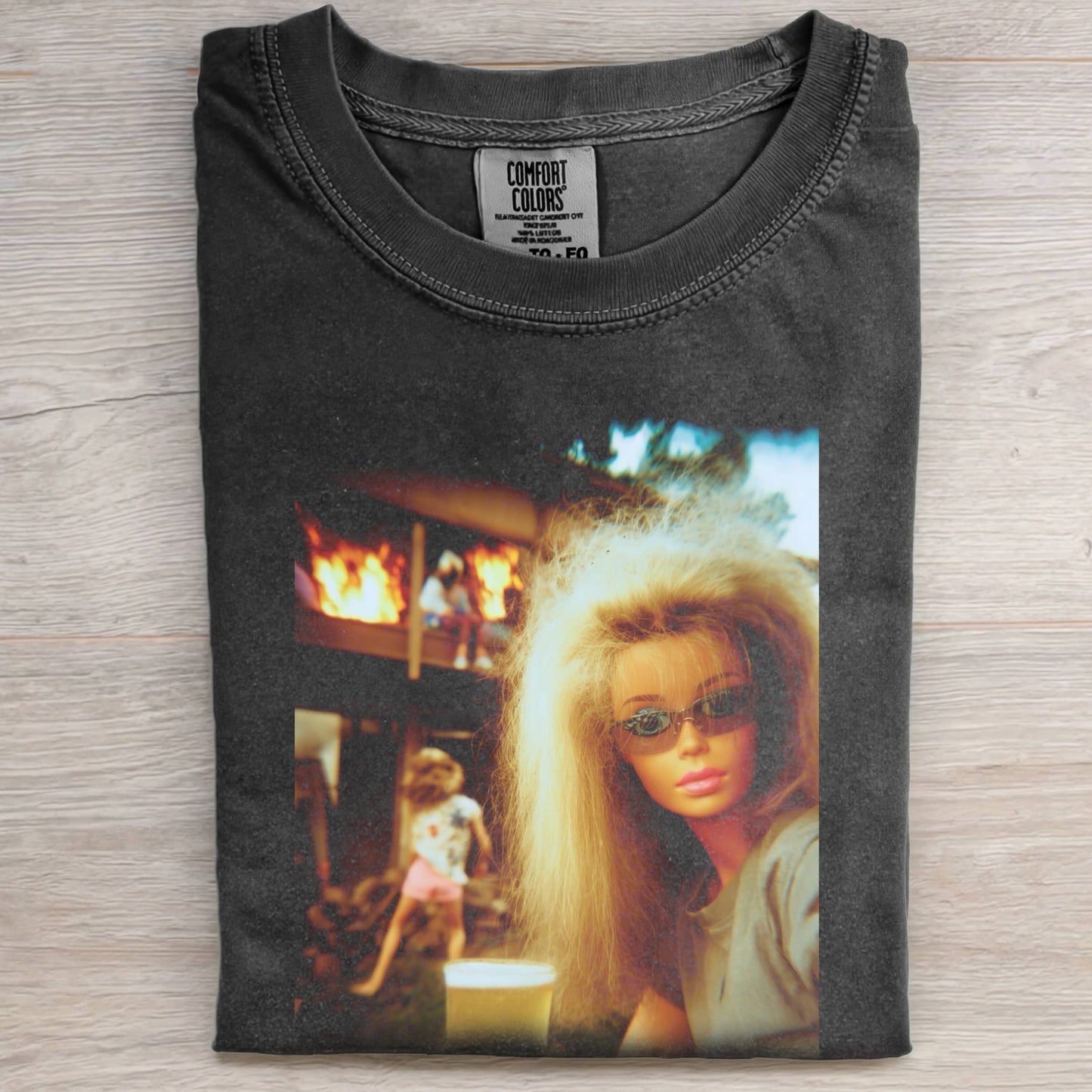 DOLL FACE MEME BURNING DOWN THE HOUSE TEE