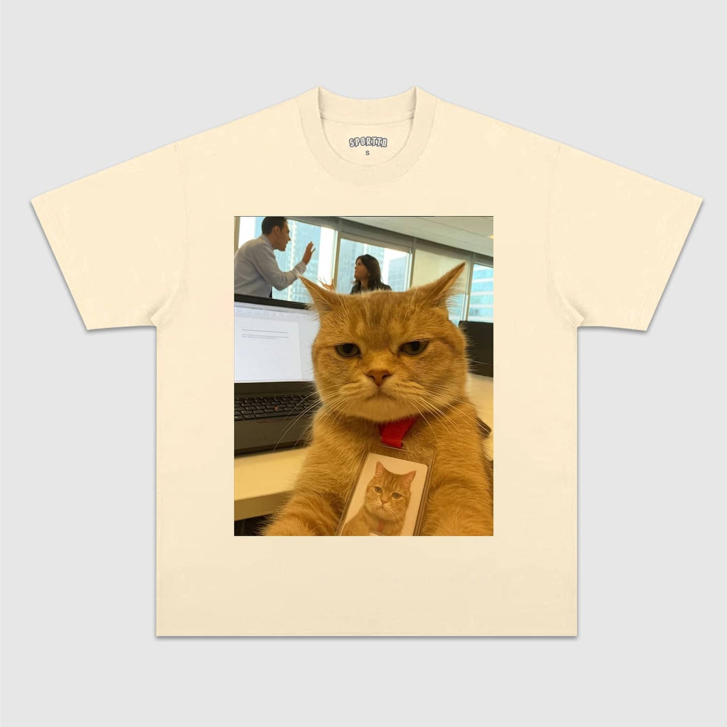 WACKY CAT TEE. 7.3