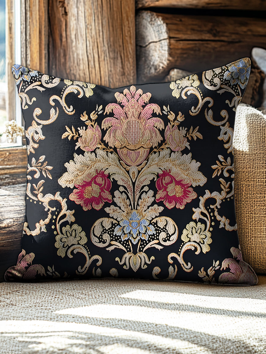 Retro Floral Totem Print Casual Pillow