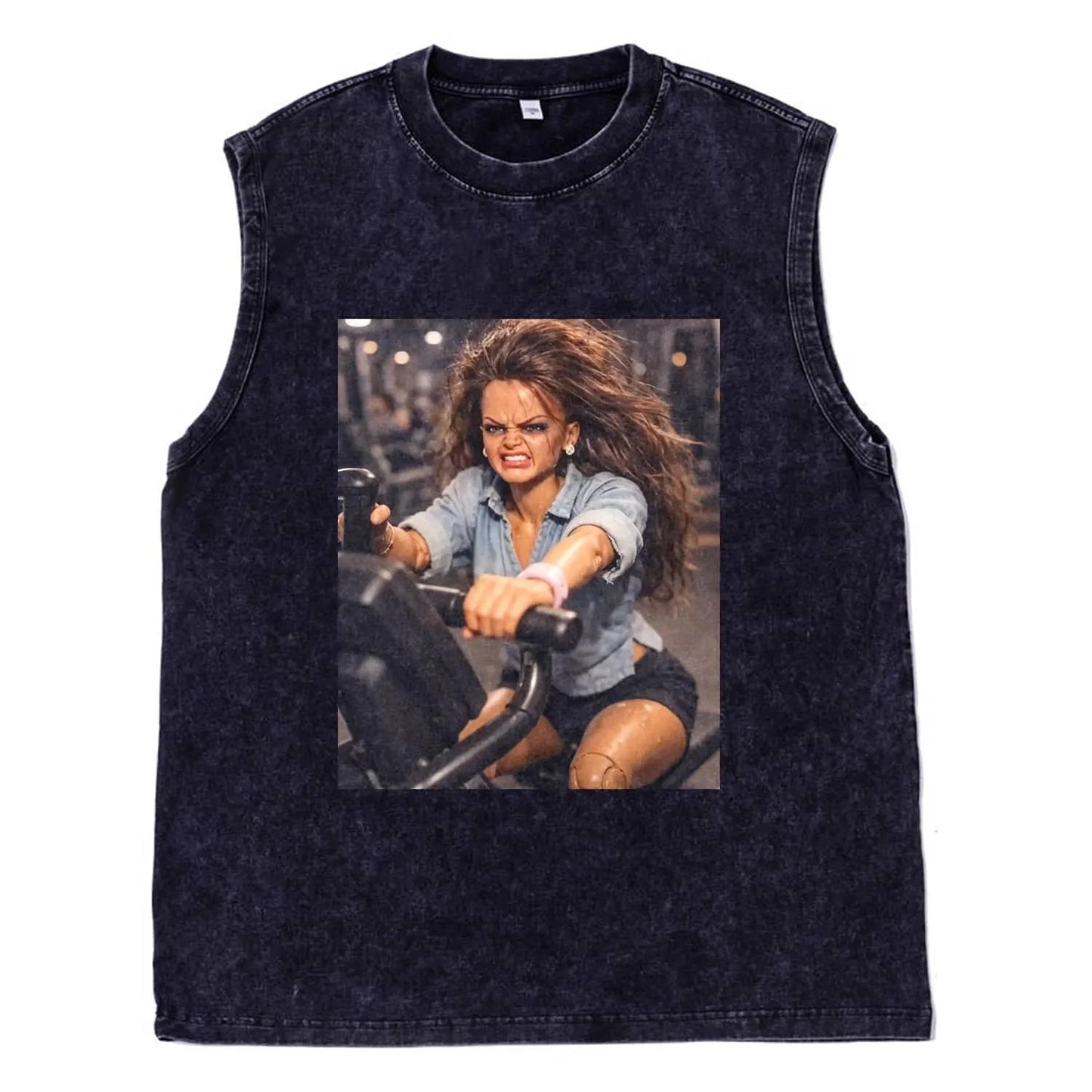 GYM DOLL GIRL FUNNY FACE MEME TEE