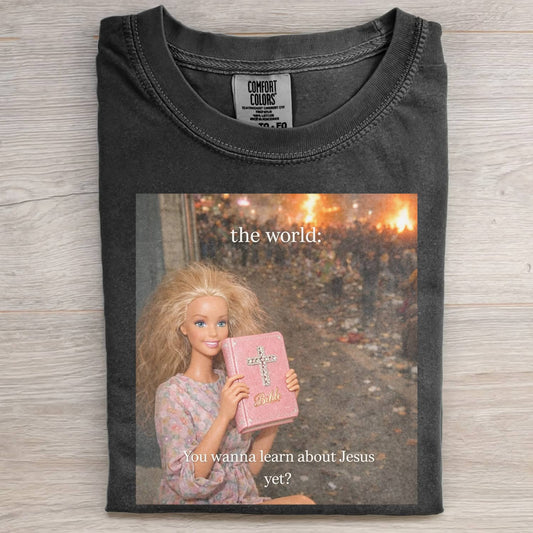 CHRISTIAN DOLL GIRL MEME TEE
