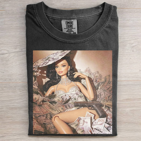 GANGSTER GRIL DOLL FUNNY MEME TEE