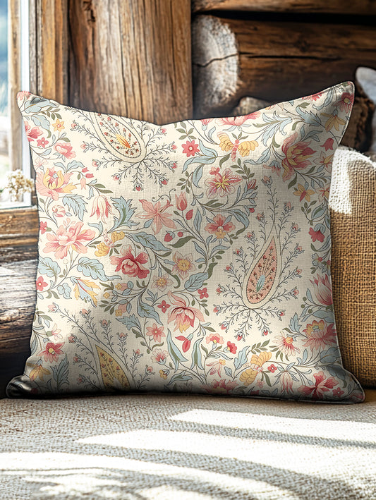 Retro Paisley Floral Print Casual Pillow