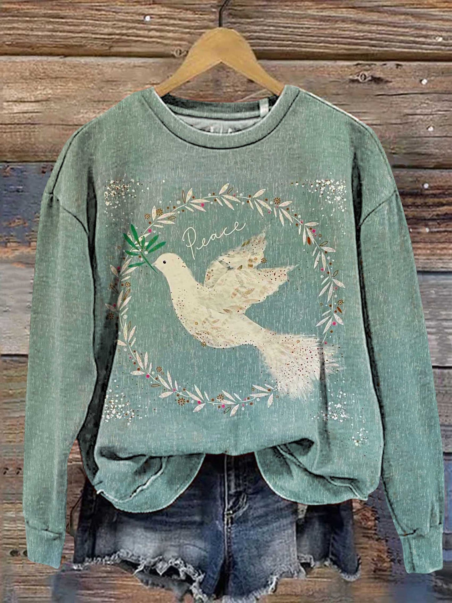 Christmas Dove of Peace Casual Sweatshirt