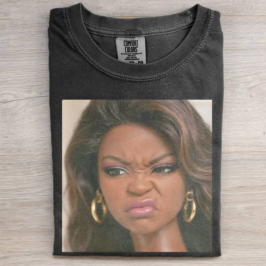 BLACK DOLL GIRL DISGUSTED MEME T-SHIRT