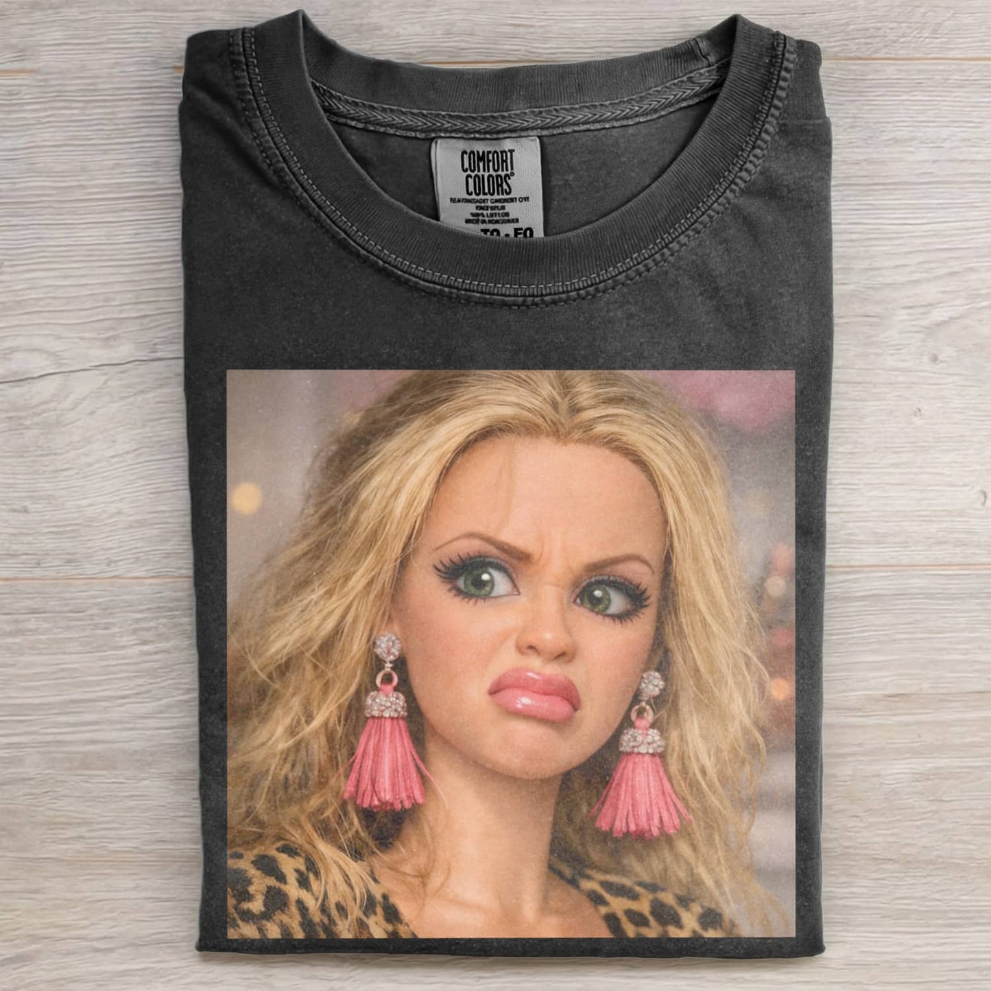 FACE DOLL GIRL FUNNY MEME TEE