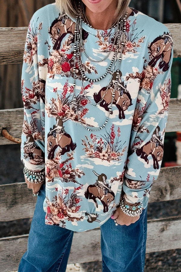 Western Rodeo Floral T-Shirt