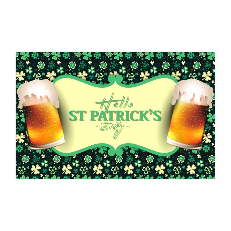 St. Patrick's Day Background Holiday Party Flag