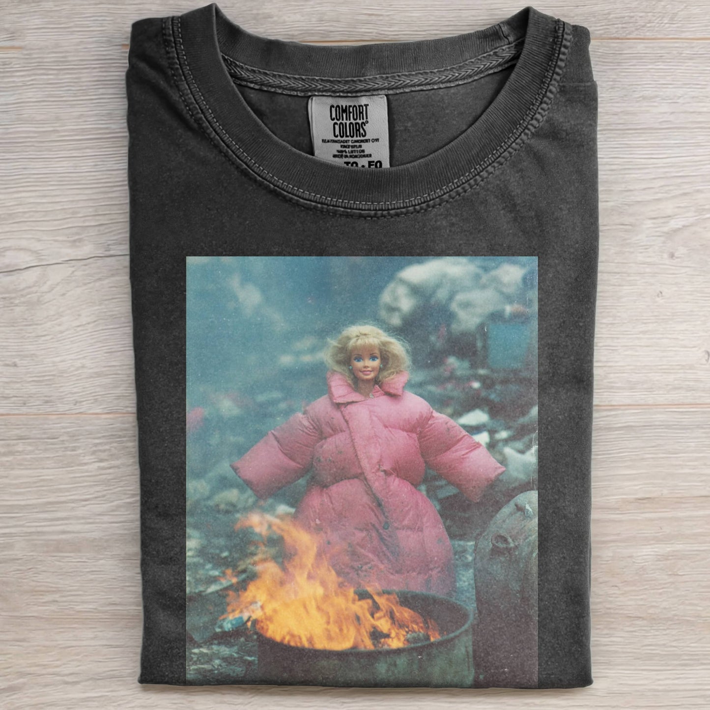 PINK BARBIECORE IN THE SNOW TEE