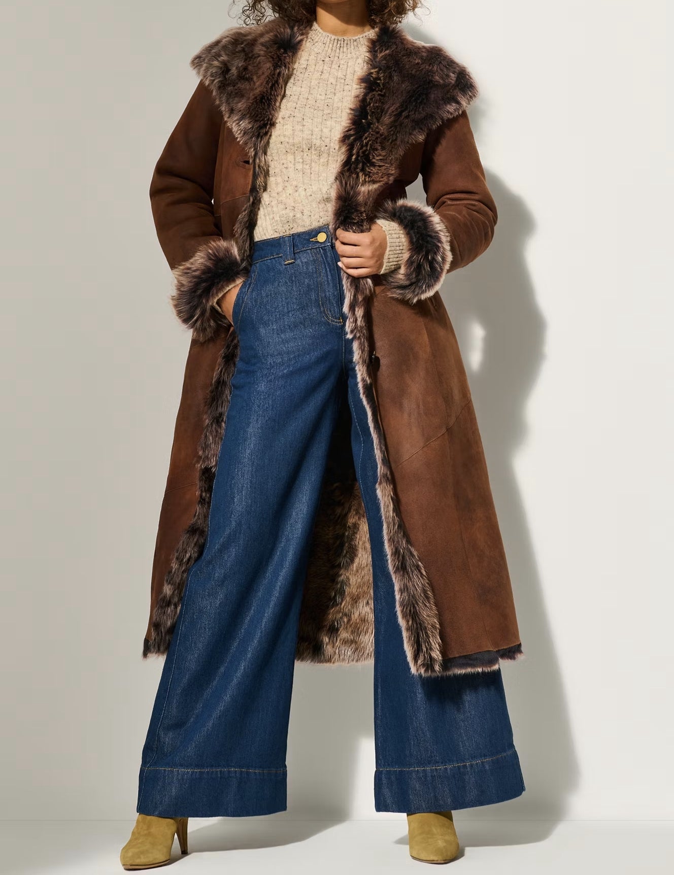 Autumn Winter Thick Fur Long Coat Jacket