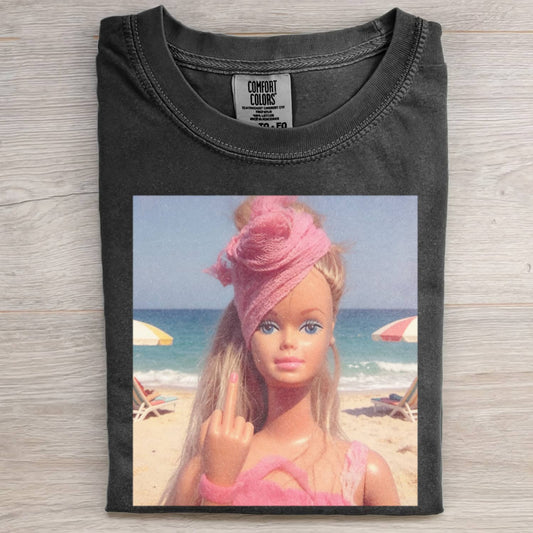 DISGUSTED FACE DOLL GIRL FUNNY MEME TEE