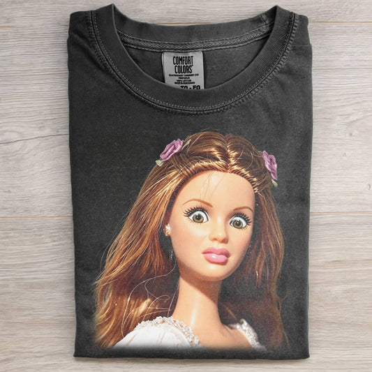 COLLECTIBLE DOLL GIRL FACE MEME TEE