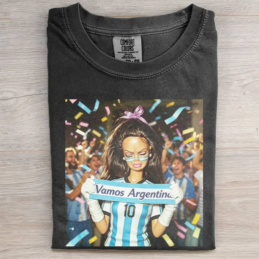 WORLD CUP DOLL GIRL FUNNY FACE MEME TEE