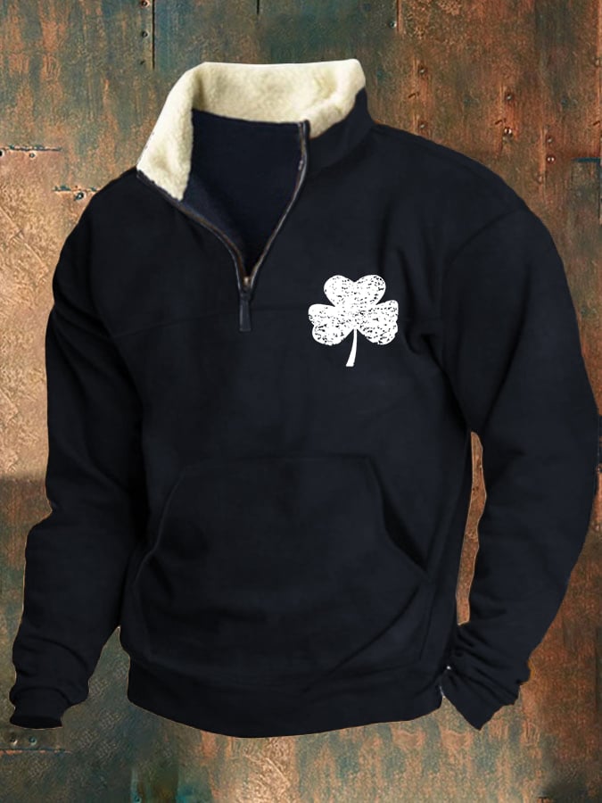 Men's St. Patrick's Day Shamrock Print Sweatshirt