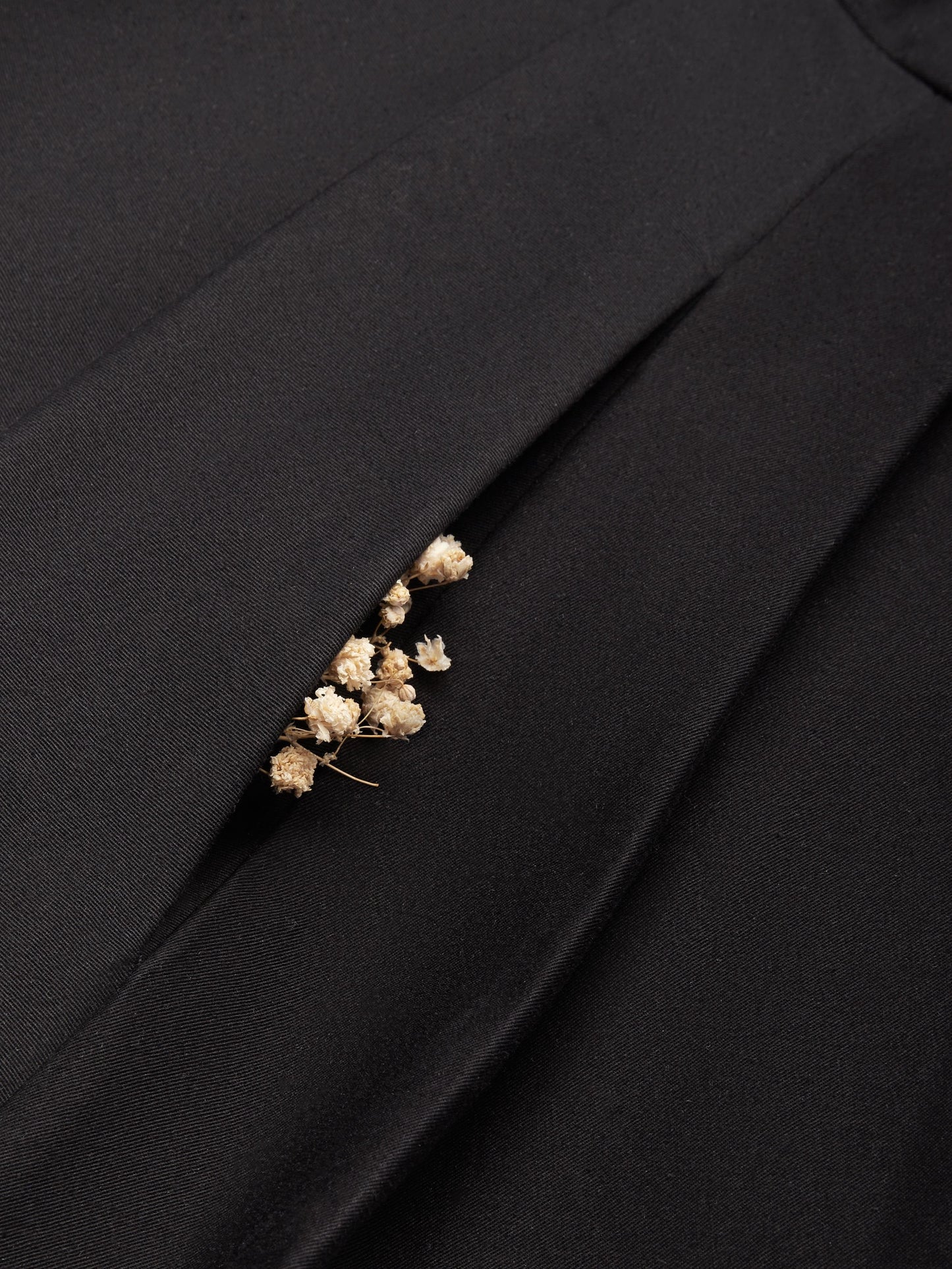 Midi Cotton Dress, Half Sleeve, Shawl Collar, Plain, Pocket Design, Vintage, Black