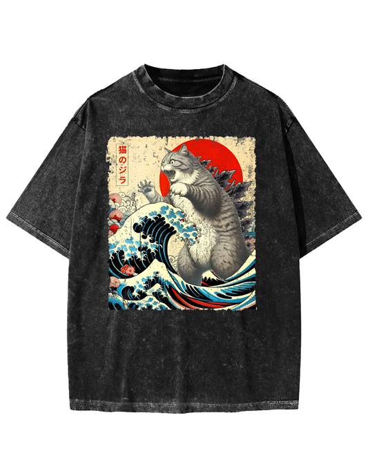 Catzilla Vintage Washed T-shirt