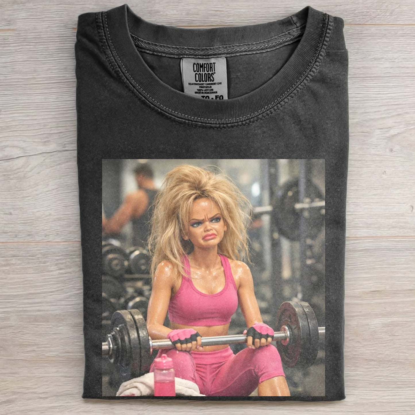 GYM DOLL GIRL FUNNY FACE MEME TEE