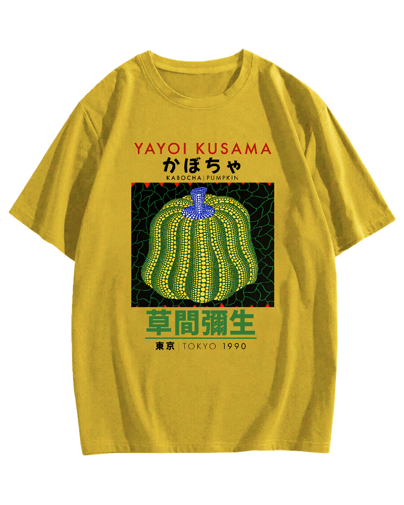 Yayoi Kusama Pumpkin Art Cotton casual T-shirt