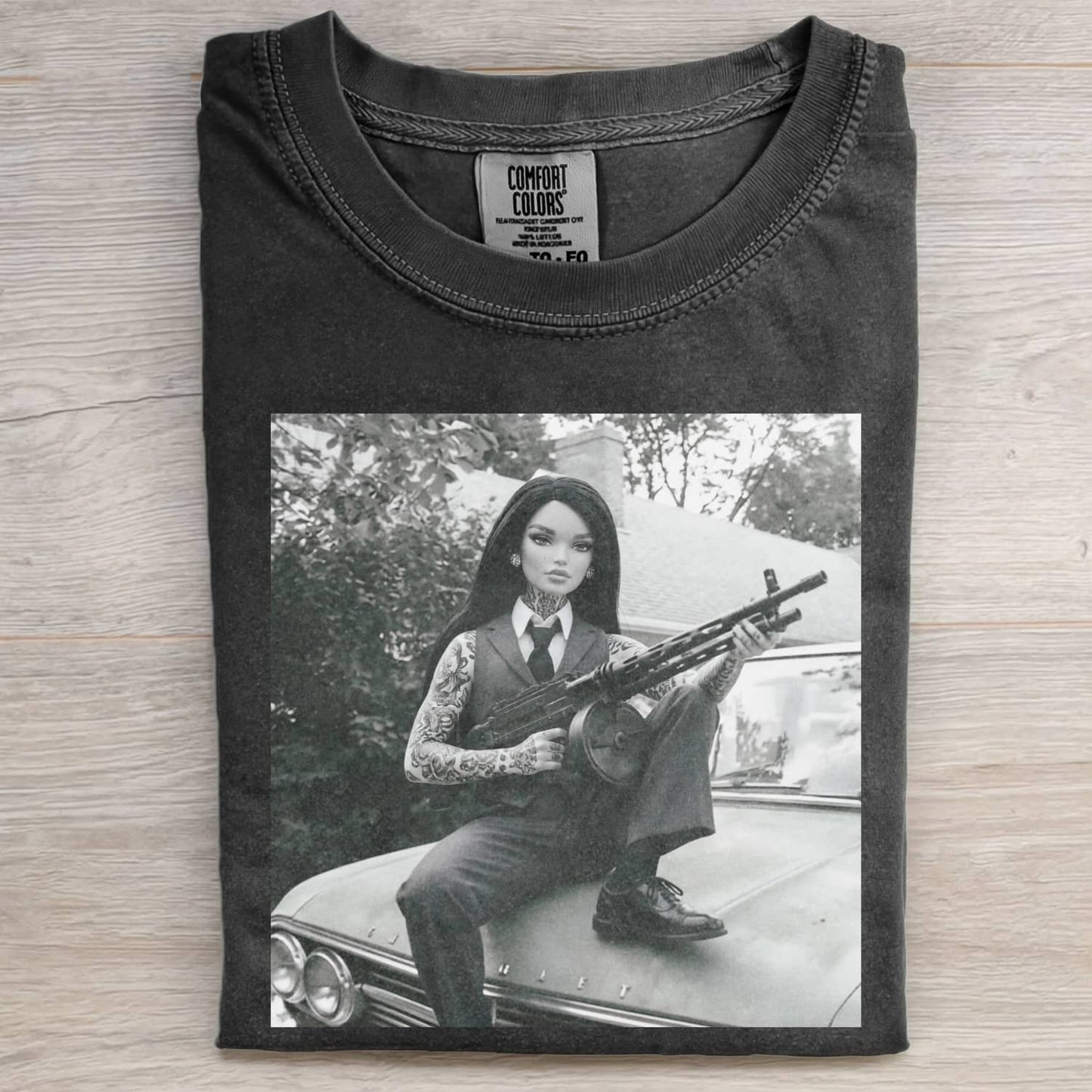 GANGSTER GRIL DOLL FUNNY MEME TEE