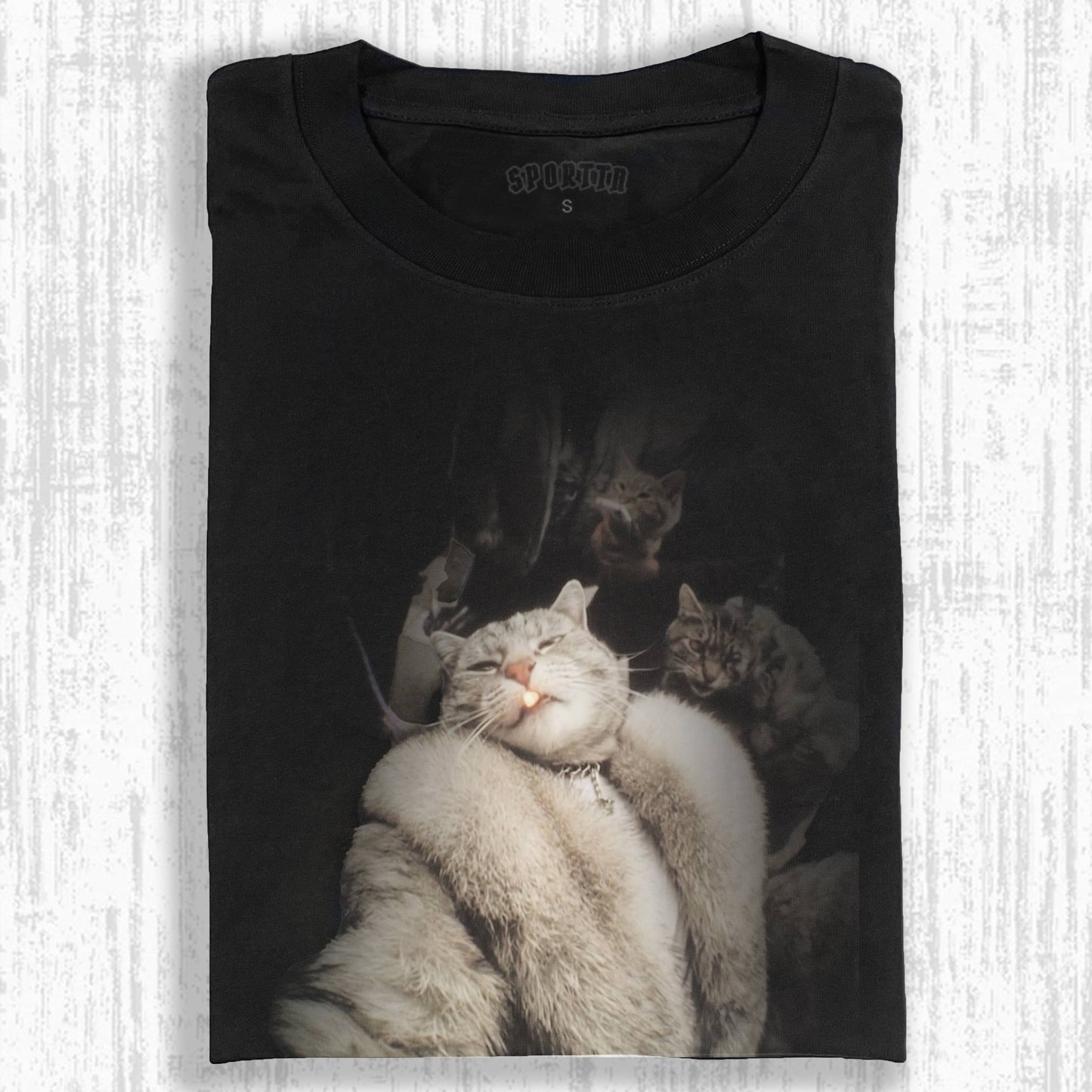 WACKY CAT TEE. 7.18