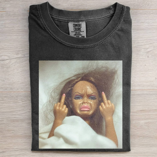 DISGUSTED DOLL BLACK GIRL GIRL FUNNY MEME TEE