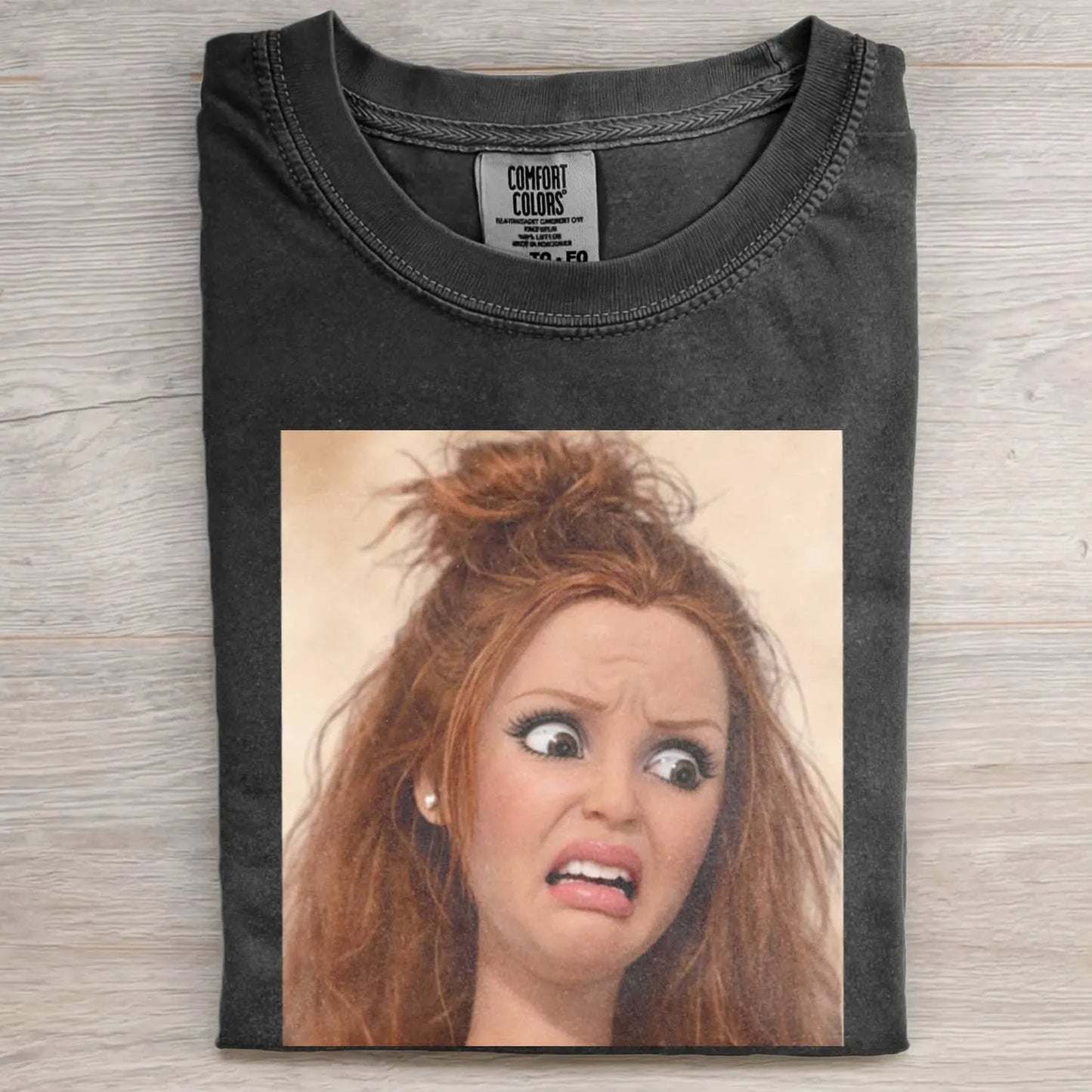 MOOD DOLL GIRL FUNNY FACE MEME TEE
