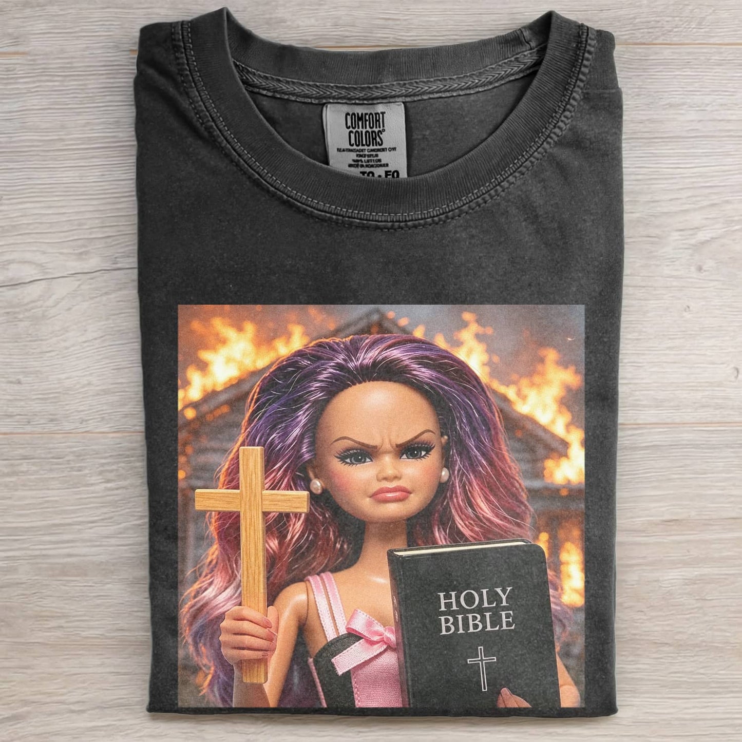 CHRISTIAN DOLL GIRL MEME TEE