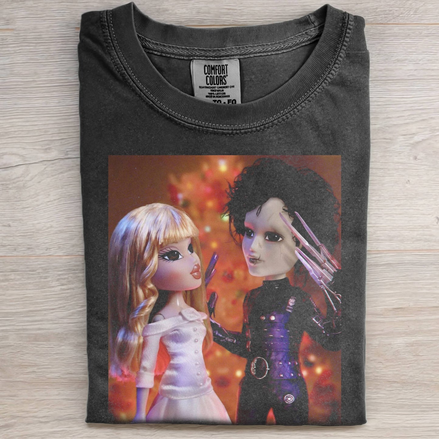 EDWARD SCISSORHANDS AND BRATZ GIRL T-SHIRT