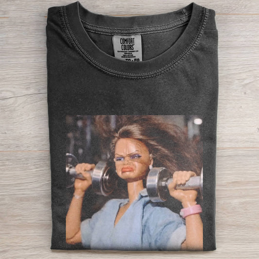 DOLL FACE MEME SHE'S BUILT DIFFERENT TEE